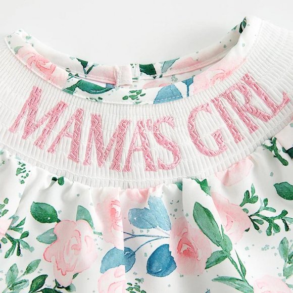 Smocked Baby Girl Bubble - Picture 2 of 6